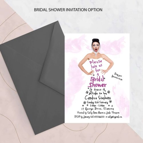 27 Dresses Bridal Shower Invitation