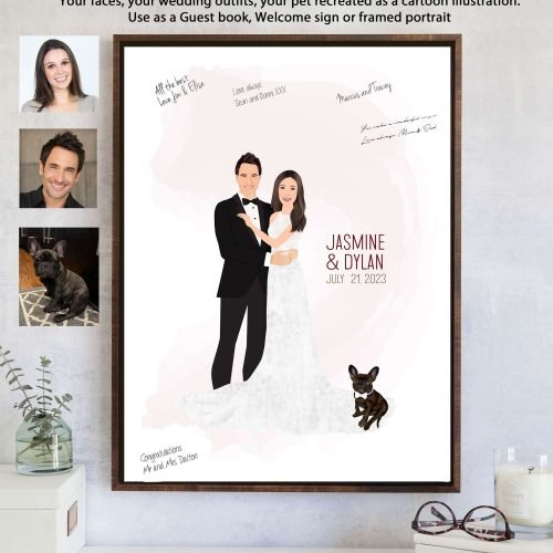 Wedding Guest Book Alternatives- Your Photos turned into a VECTOR graphic