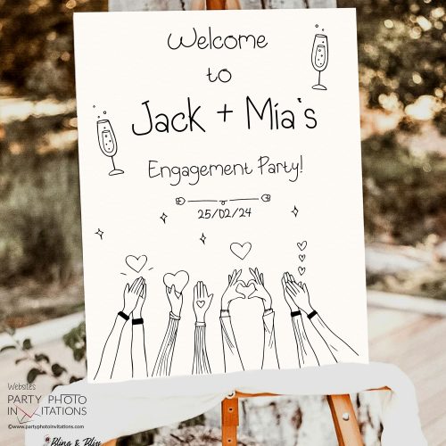 hands Clapping Welcome sign
